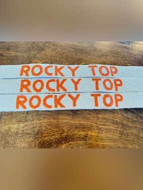 Hand Beaded White Rocky Top Game Day Purse Strap, Gold Hardware